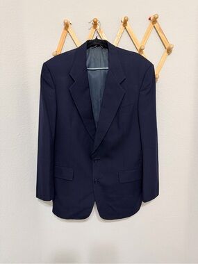 Christian Dior Men’s Navy Blue Wool Blazer Size 40R